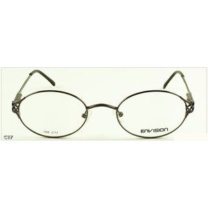 NEW ENVISION Eyeglasses Metal Frame 109 C17 51X19-135 Gunmetal Black